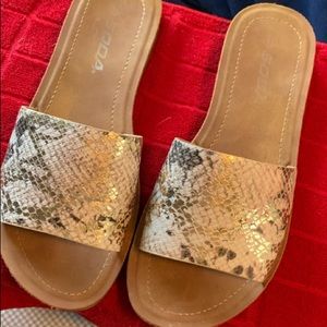 Suede sole sandals